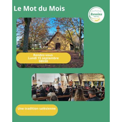 LE MOT DU MOIS !